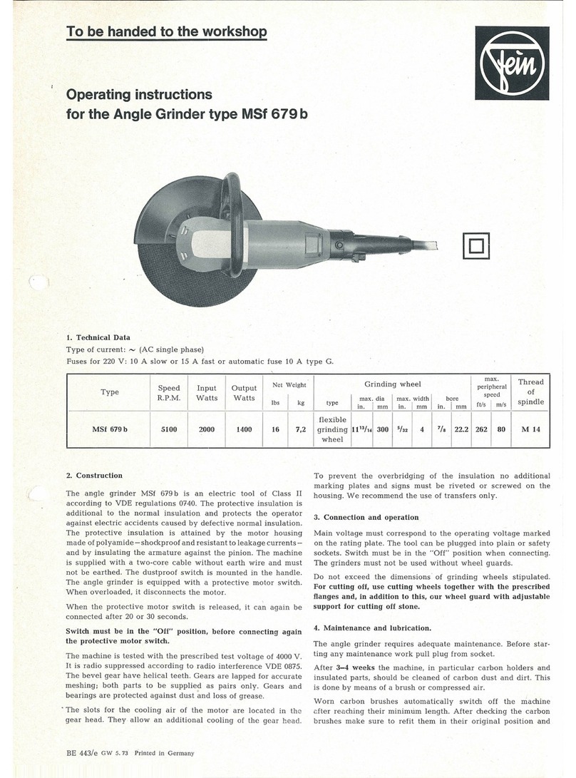 Fein MSf 679 b operating instructions