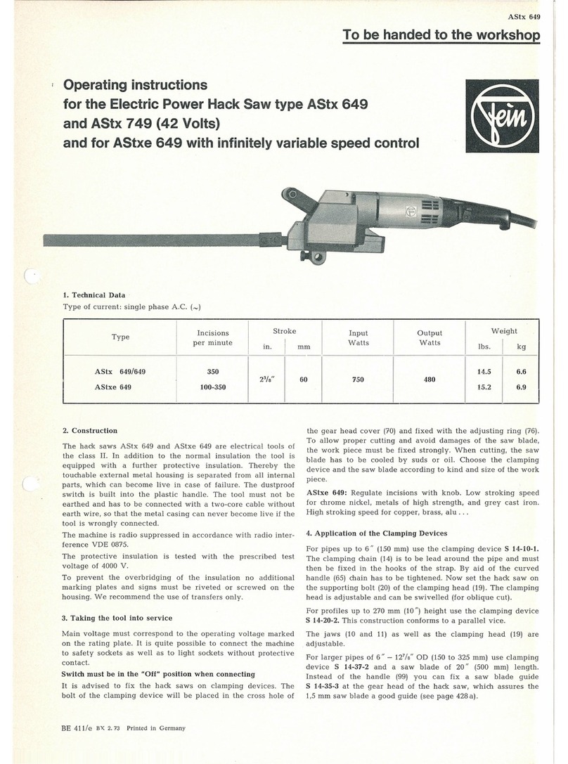 Fein AStx 649 operating instructions