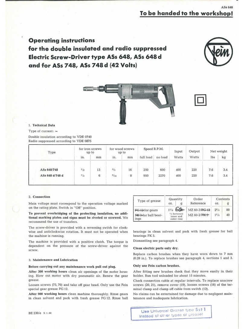Fein ASs 648 User manual