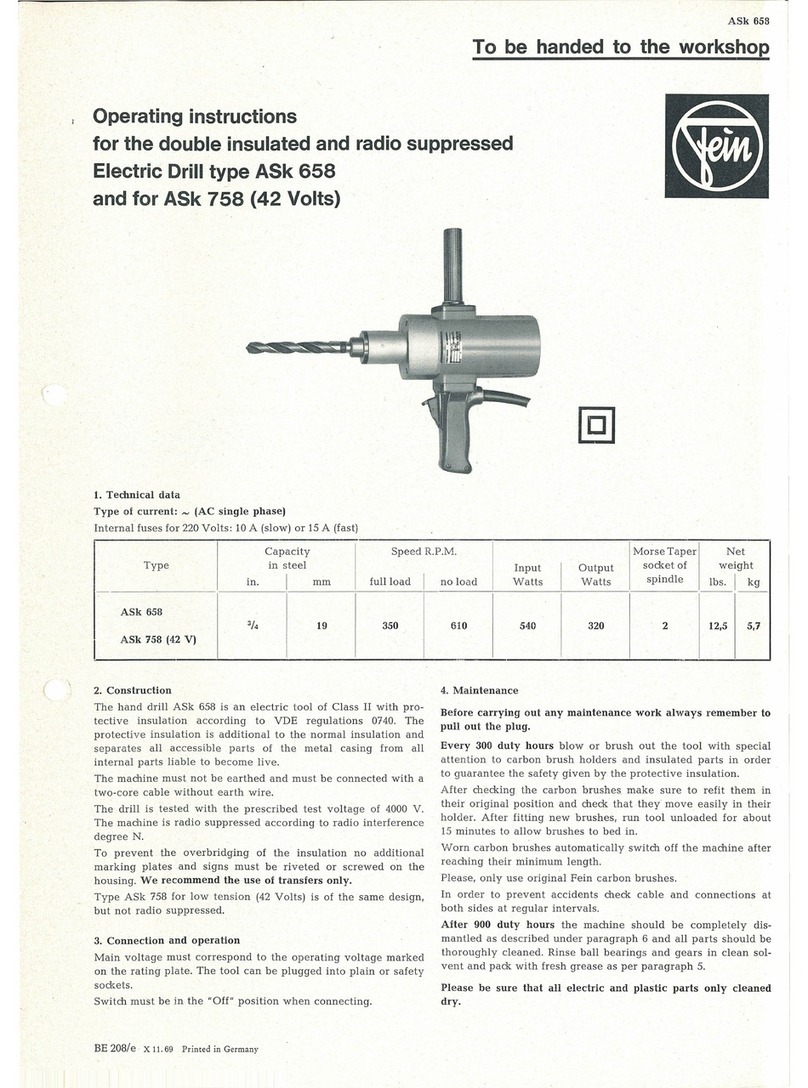 Fein ASk 658 User manual