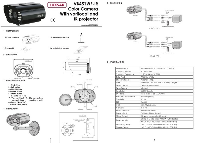 LUXSAR VB451WF-IR manual