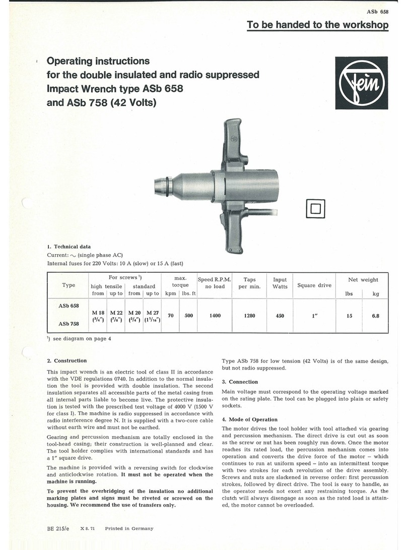 Fein ASb 658 operating instructions