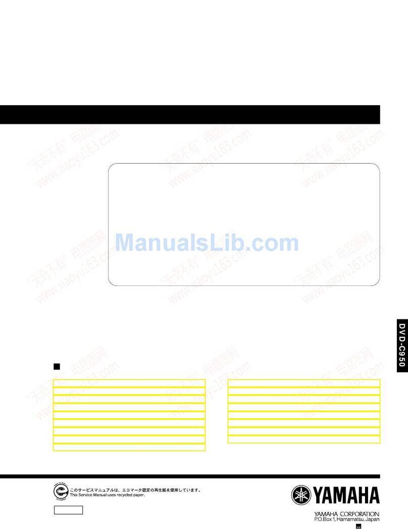 Yamaha DVD-C950 User manual Yamaha DVD-C950 User manual