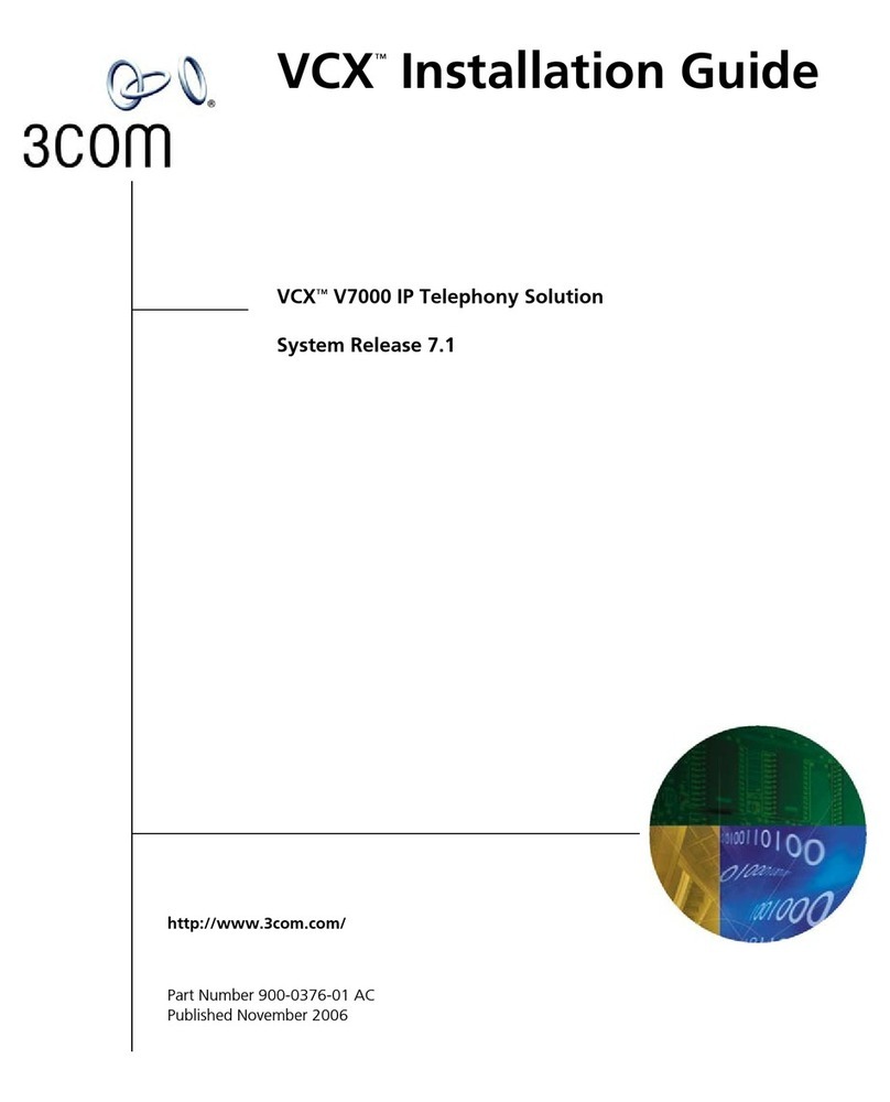 3Com VCX V7000 installation guide