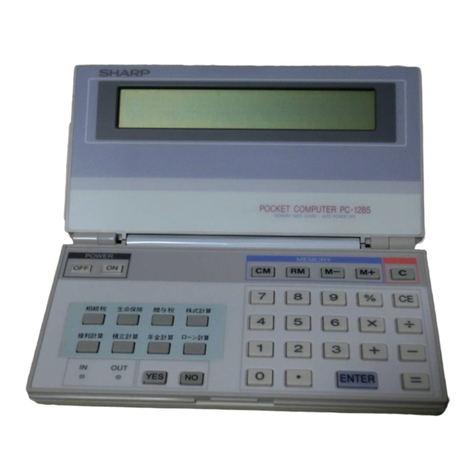 Sharp PC-1285 Assembly instructions