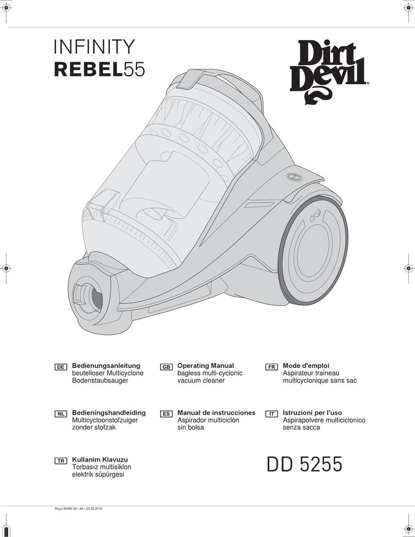 Dirt Devil INFINITY REBEL 55 User manual Dirt Devil INFINITY REBEL 55 User manual