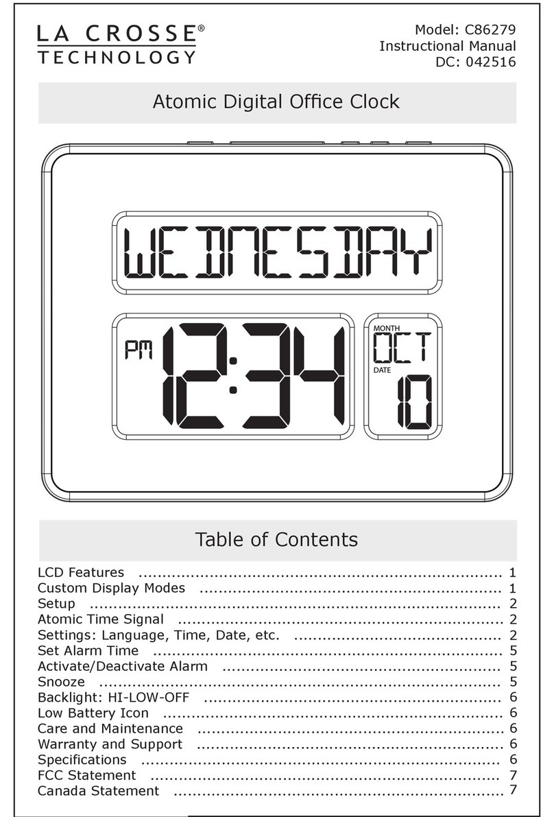 La Crosse Technology C86279 Operating and maintenance manual