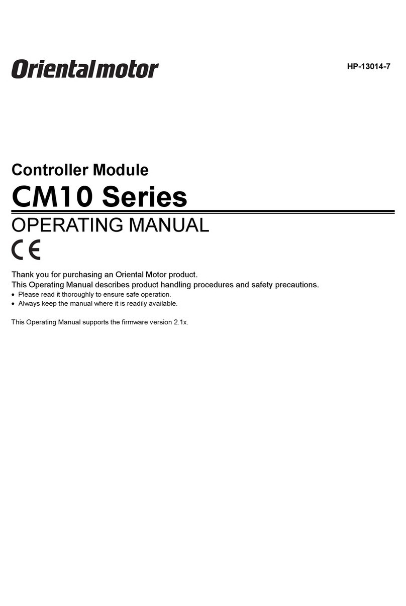 Oriental motor CM10 Series User manual
