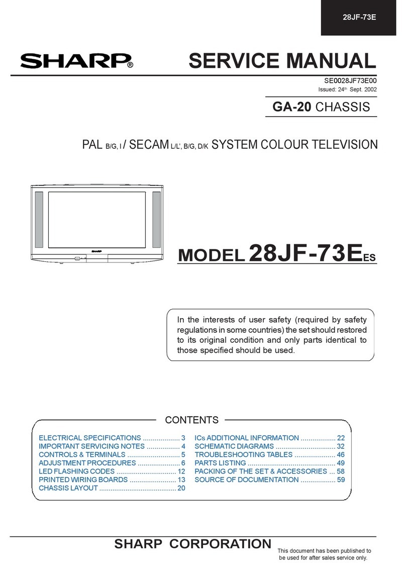 Sharp 28JF-73E User manual