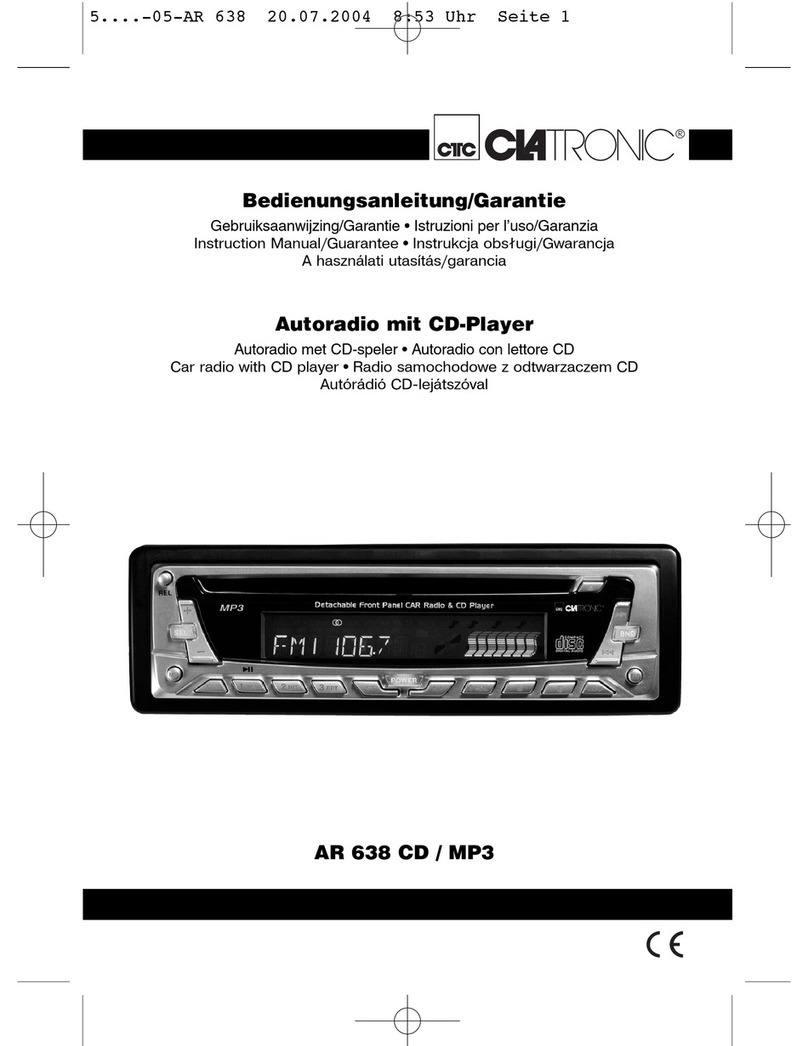 Clatronic AR 638 CD / MP3 instruction manual