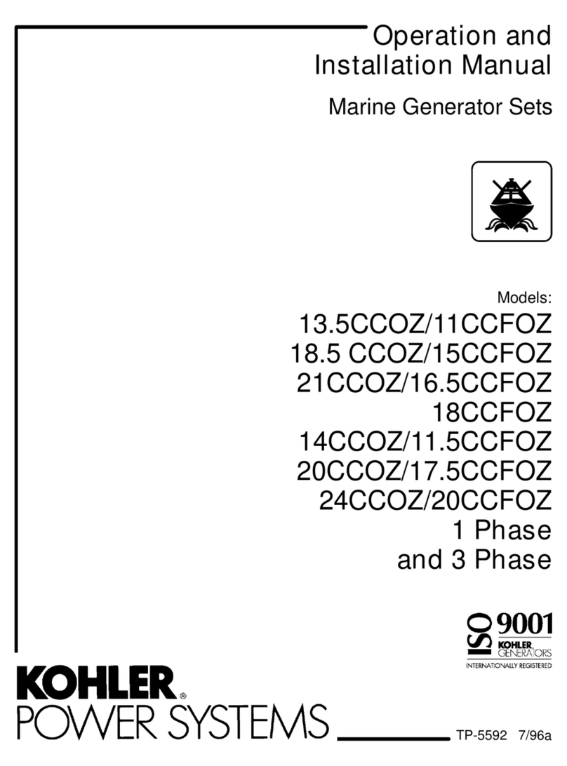 Kohler 13.5CCOZ Specification sheet
