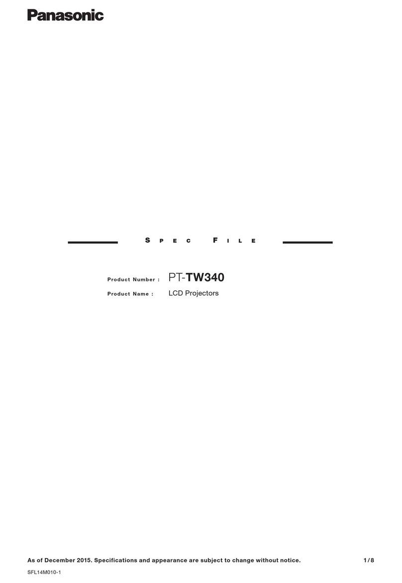 Panasonic PT-TW340 User manual