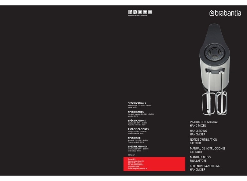 Brabantia BBEK1071 instruction manual