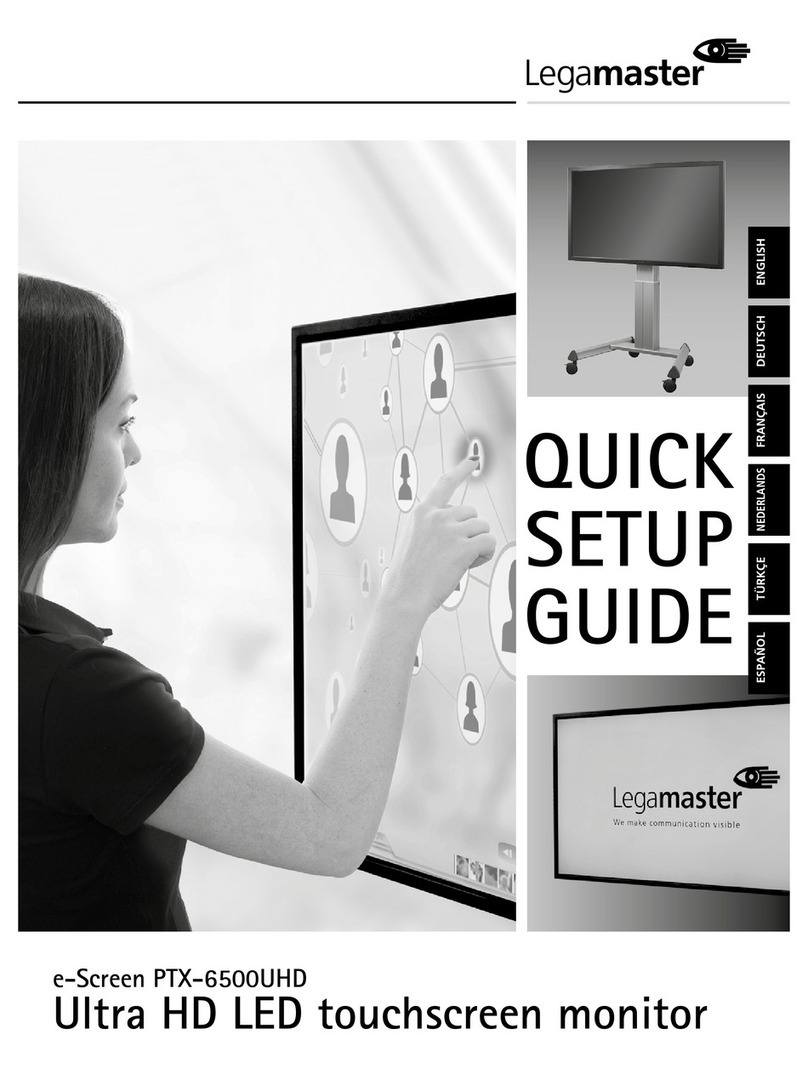 Legamaster e-Screen PTX-6500UHD User manual