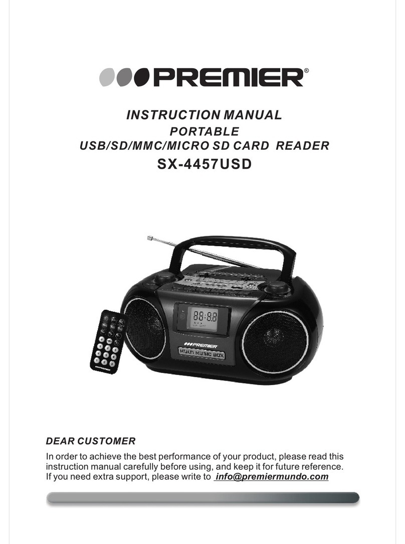 Premier SX-4457USD instruction manual