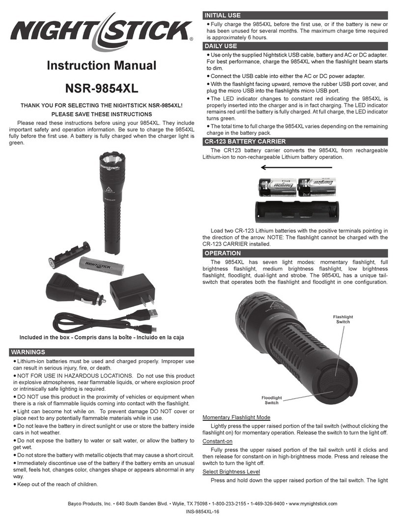 Night Stick NSR-9854XL User manual