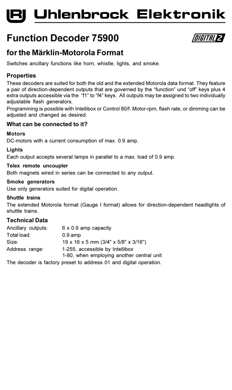 Uhlenbrock Elektronik 75900 User manual
