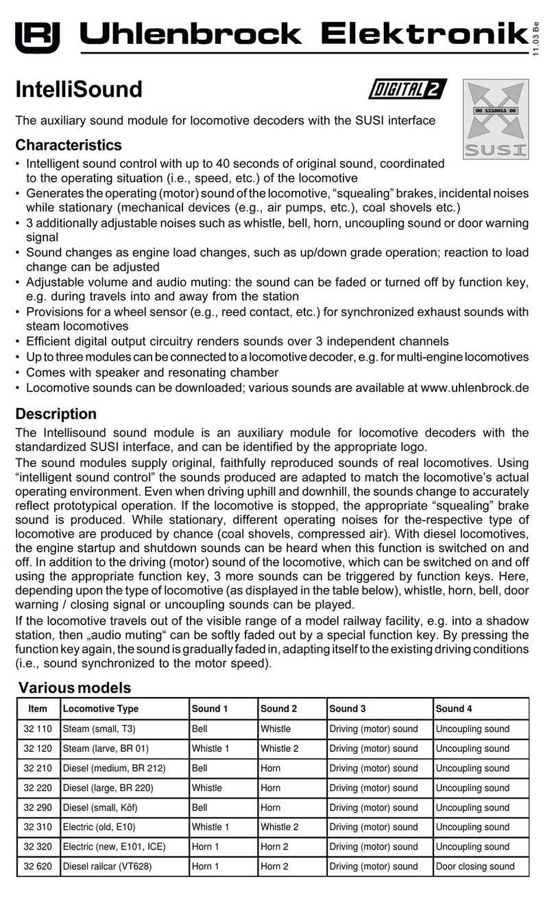 Uhlenbrock Elektronik intellisound 32 110 User manual