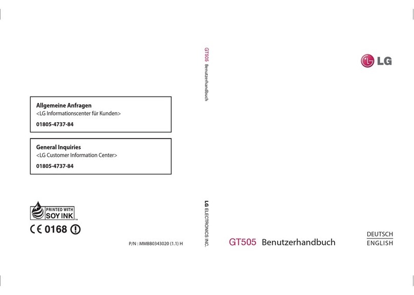 LG GT505 User manual