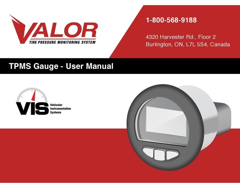 Valor TPMS GAUGE user manual