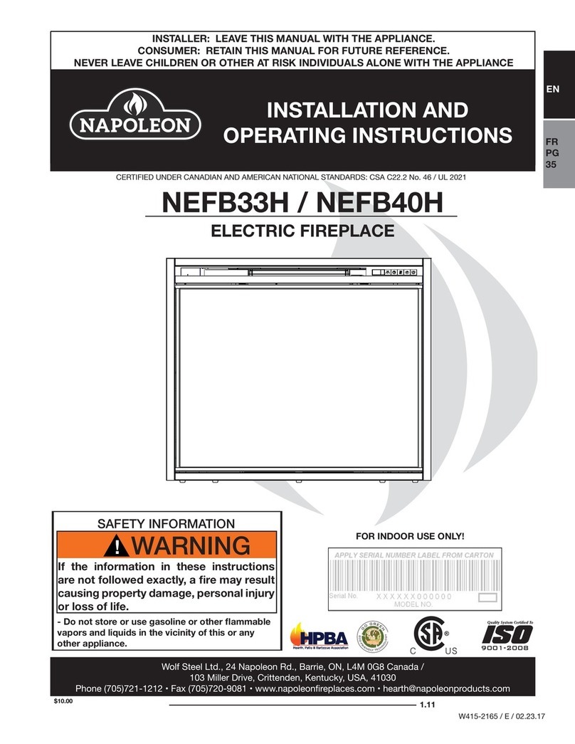 Napoleon Ascent NEFB33H User manual