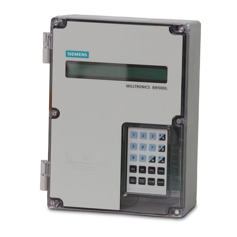 Siemens Milltronics BW500 User manual