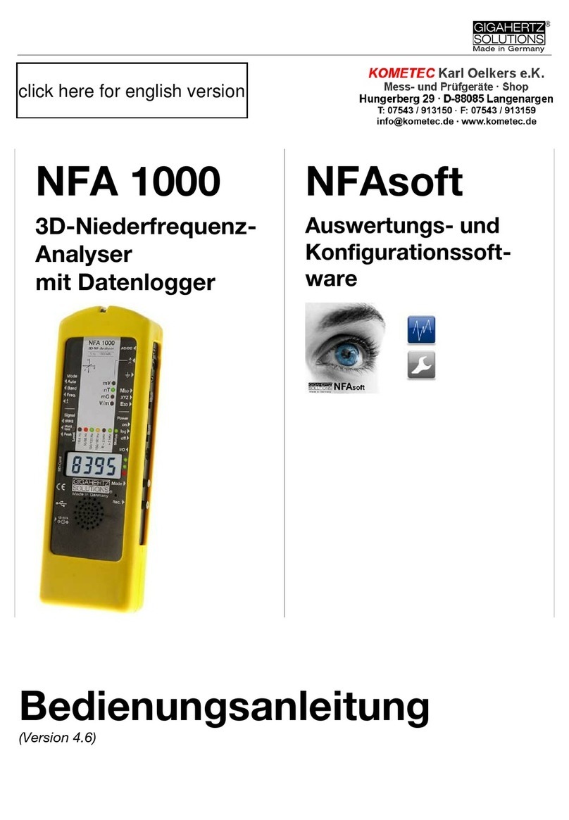 Gigahertz NFA 1000 operating manual