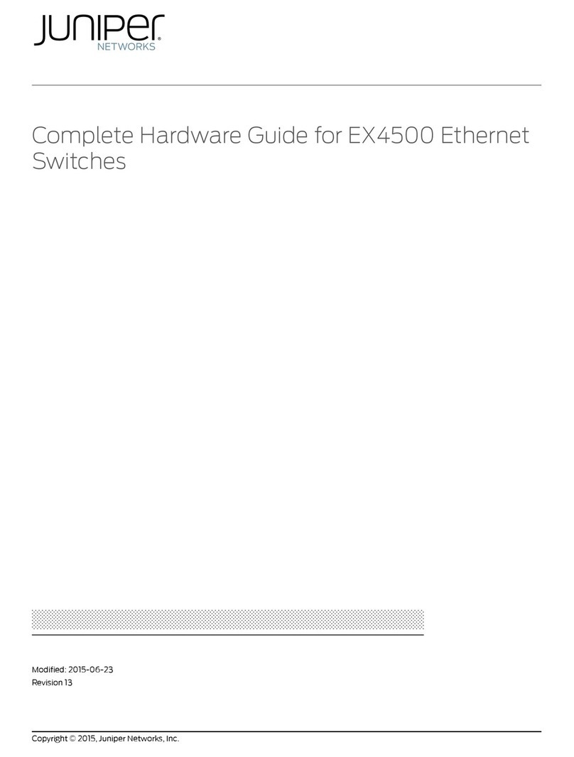 Juniper EX4500-40F-FB User manual Juniper EX4500-40F-FB User manual