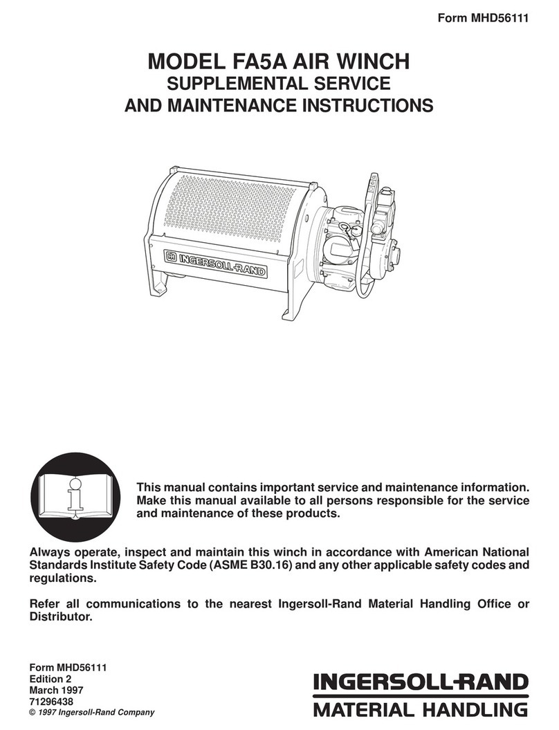 Ingersoll-Rand FA5A Supplemental service and maintenance instructions Ingersoll-Rand FA5A Supplemental service and maintenance instructions
