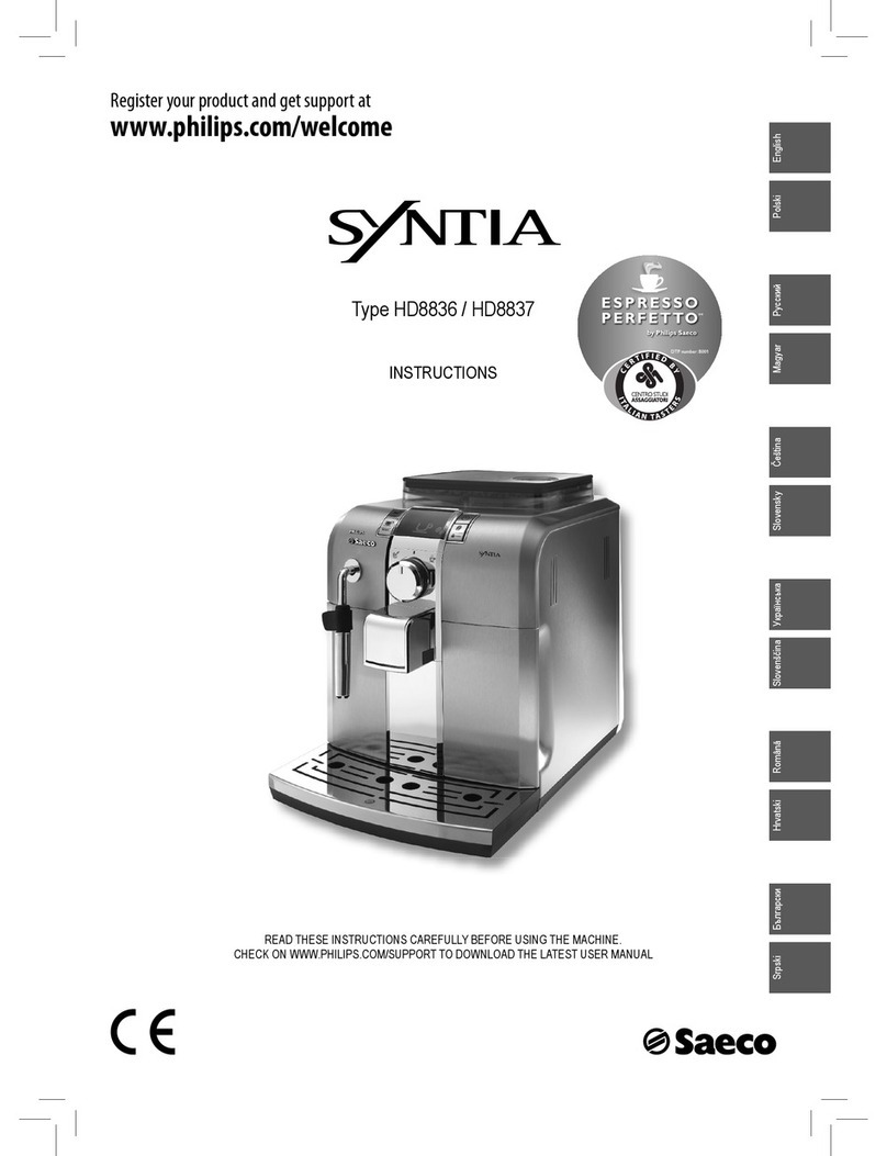 Philips SYNTI HD8836 instructions Philips SYNTI HD8836 instructions