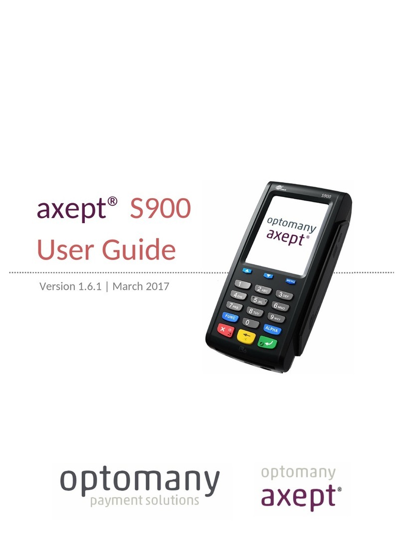 Optomany axept S900 User manual