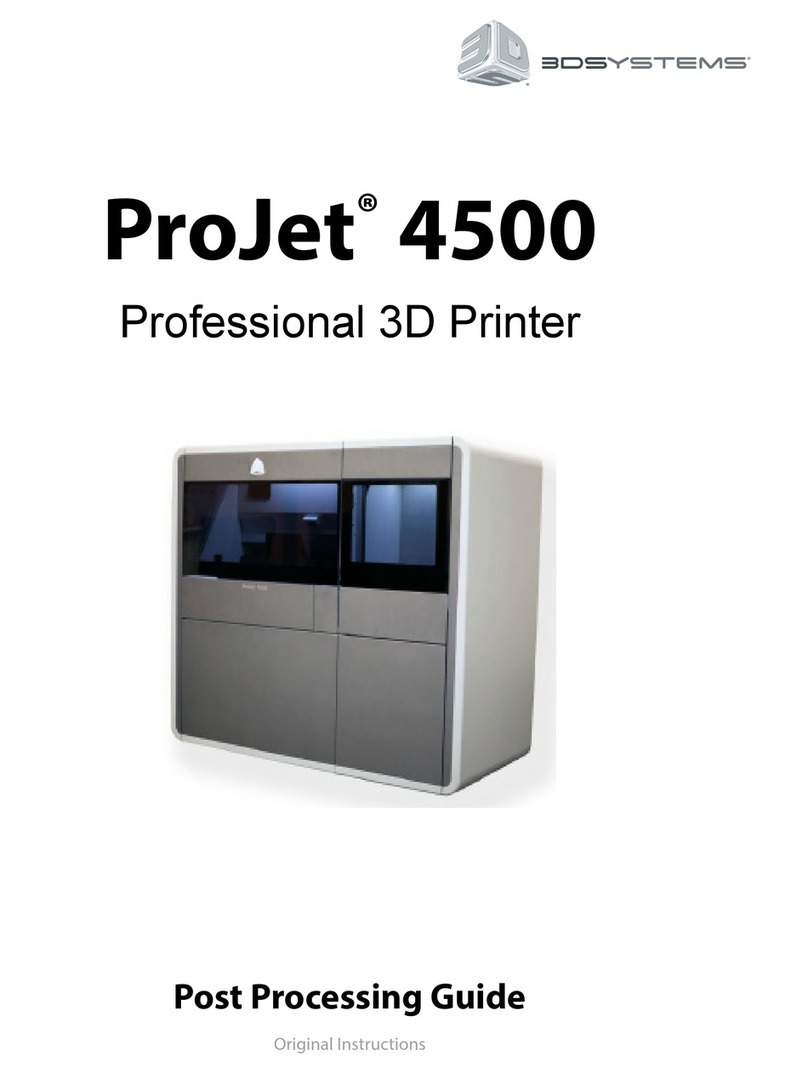 3D Systems ProJet 4500 User manual