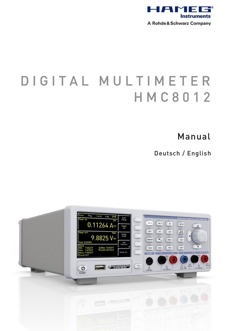Hameg HMC8012 user manual