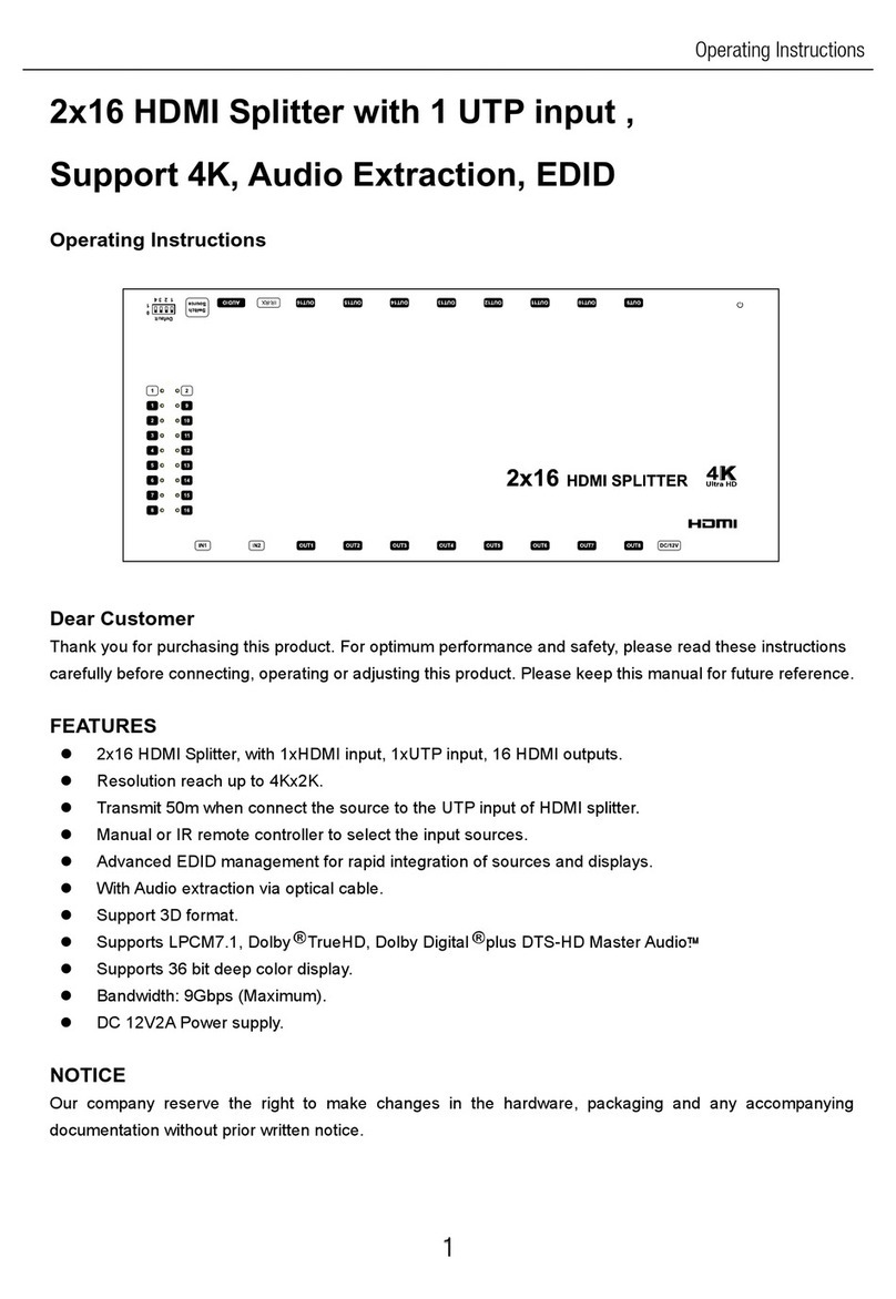 EAVS EFD-HDMI2416-A-4K Operating	 instruction