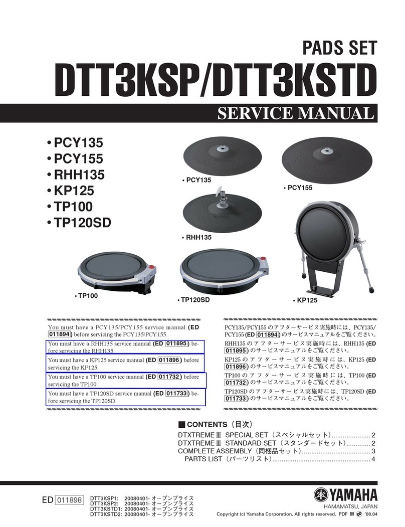 Yamaha DTT3KSP User manual