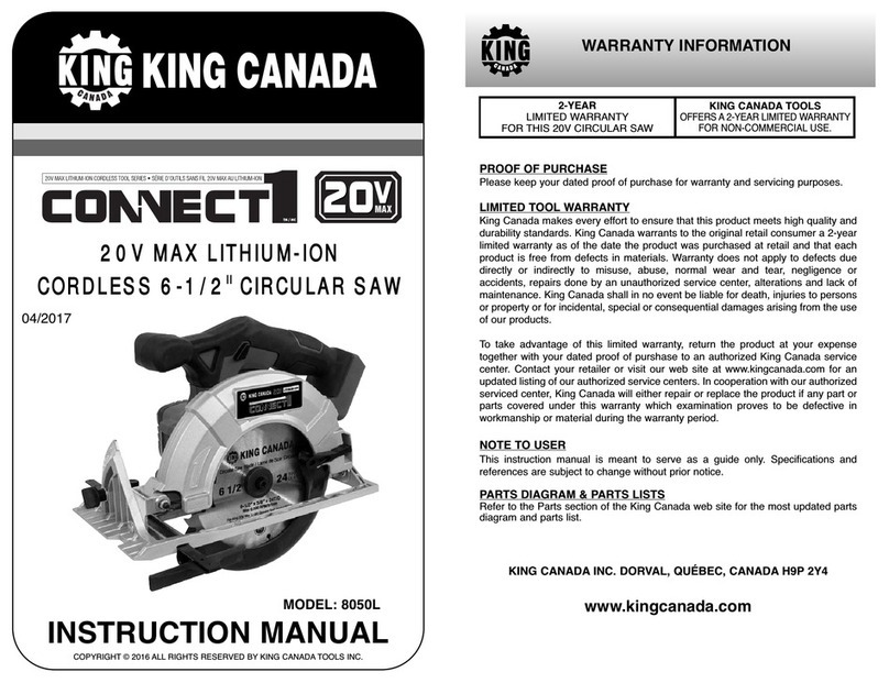 King Canada 8050L User manual