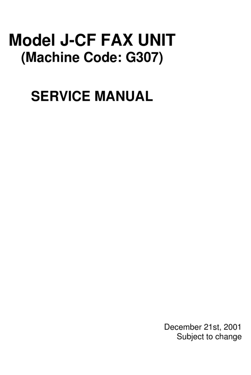 Ricoh J-CF Service manual