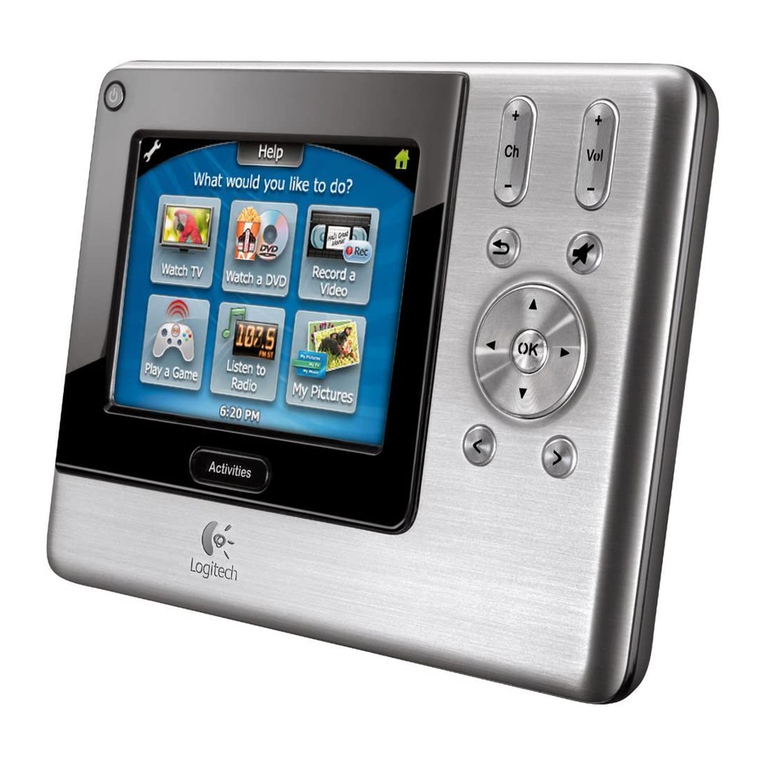 Logitech Harmony 1000 user manual