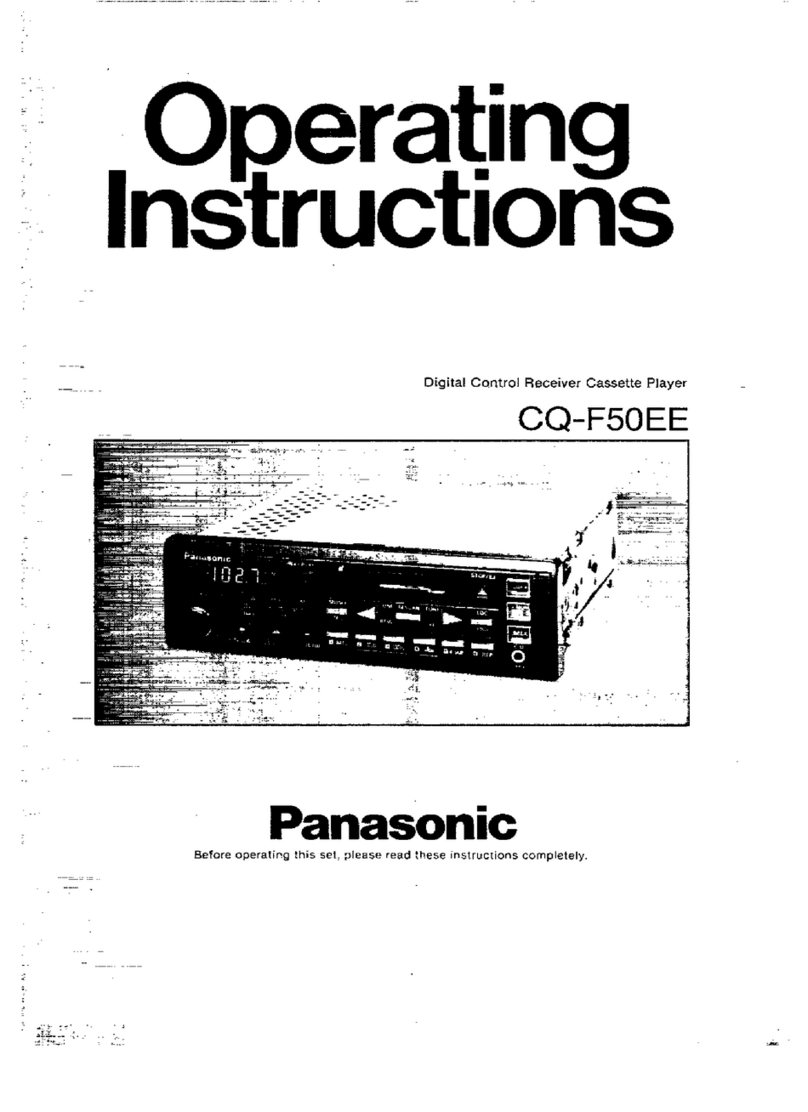 Panasonic CQ-F50EE operating instructions