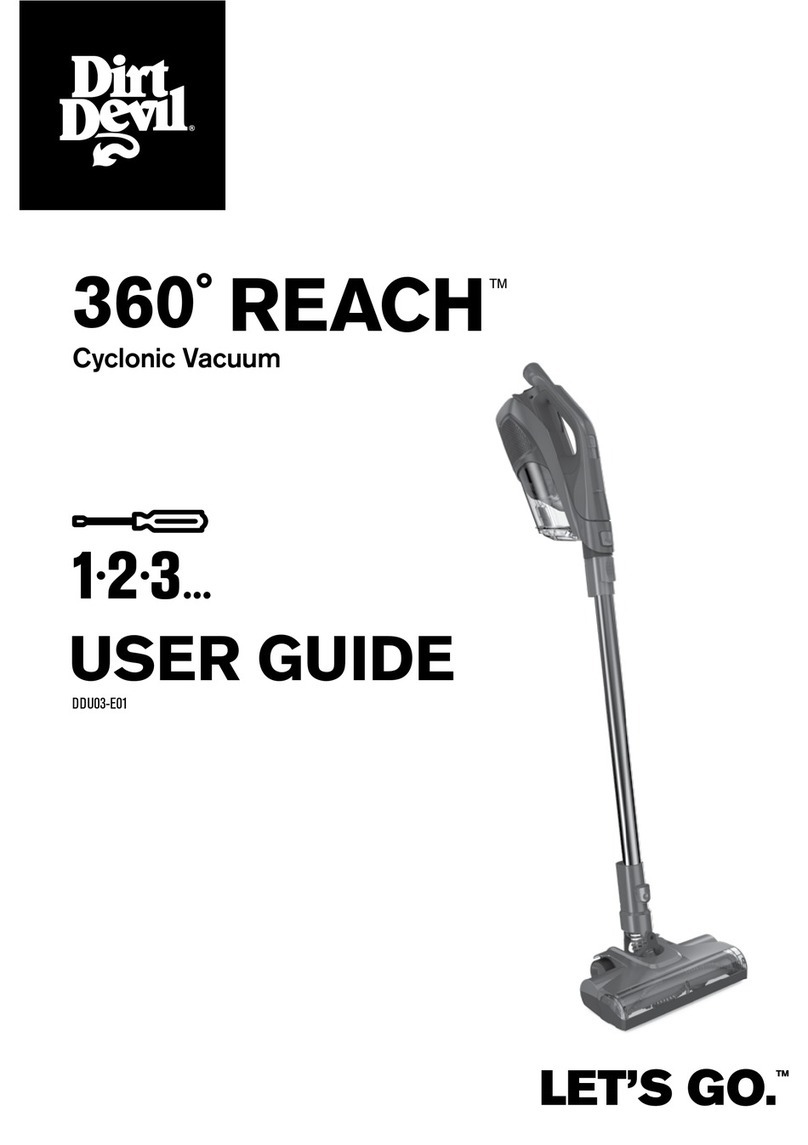 Dirt Devil 360 REACH DDU03-E01 user guide