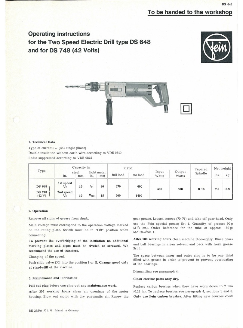 Fein DS 648 User manual