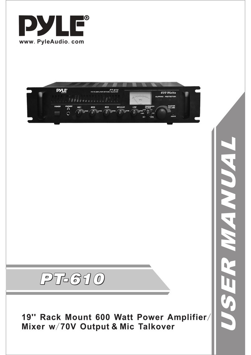 PYLE Audio PT610 user manual