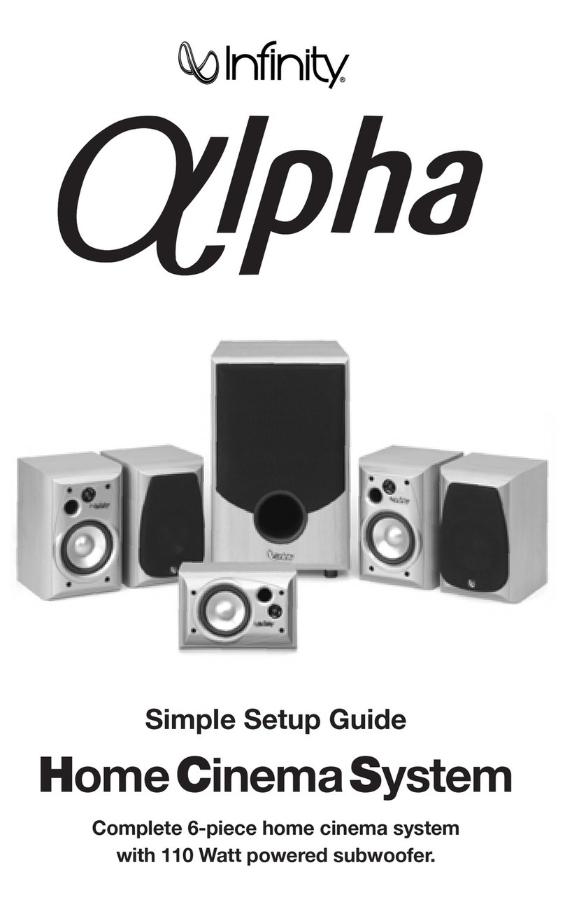 Infinity ALPHA User manual