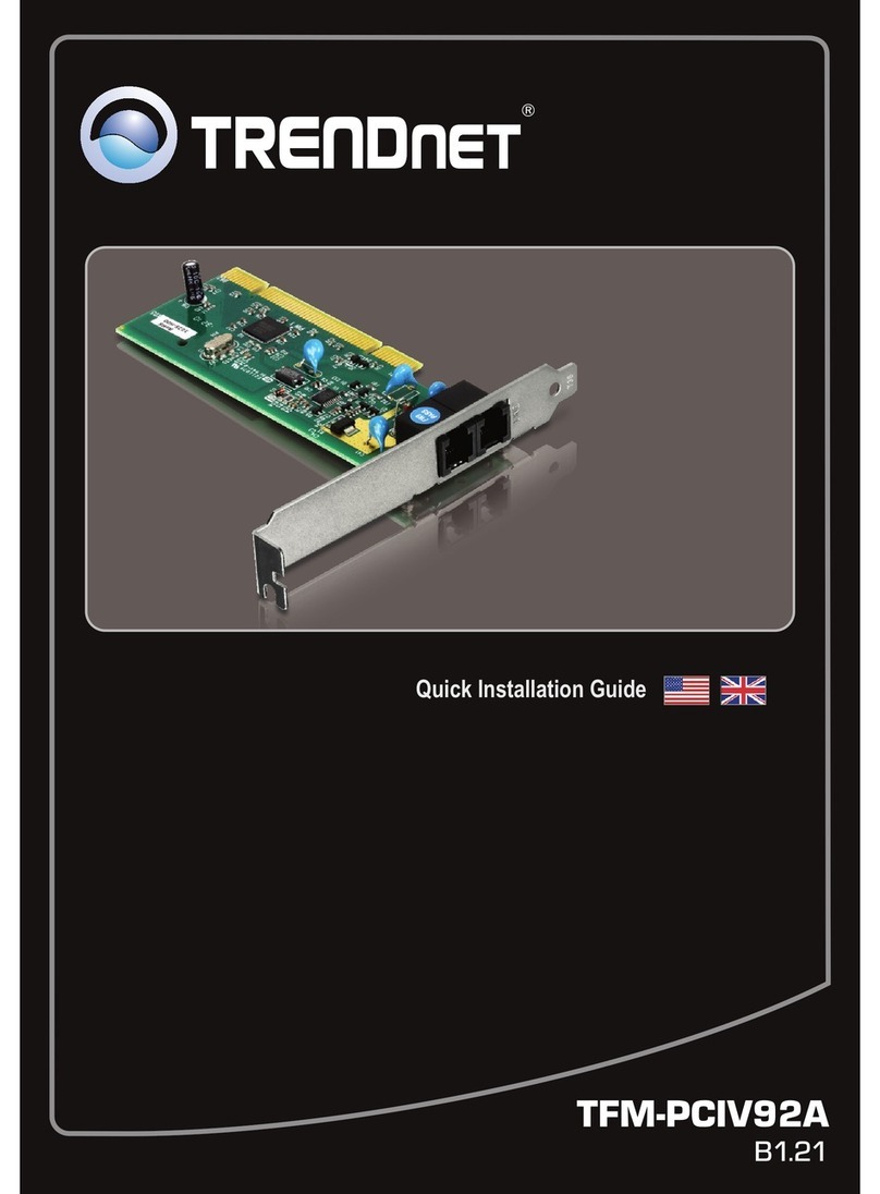TRENDnet TFM-PCIV92A - DATA SHEETS User manual