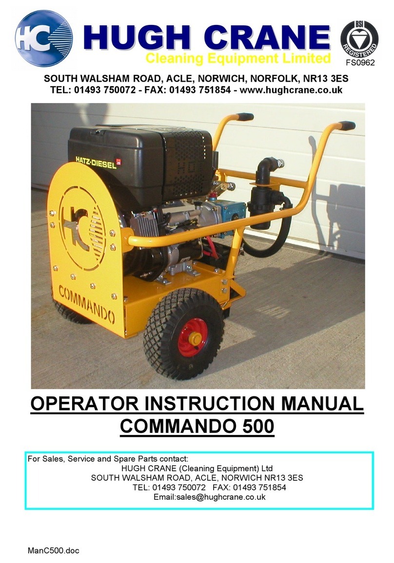 Hugh Crane COMMANDO 500 Operator's instruction manual