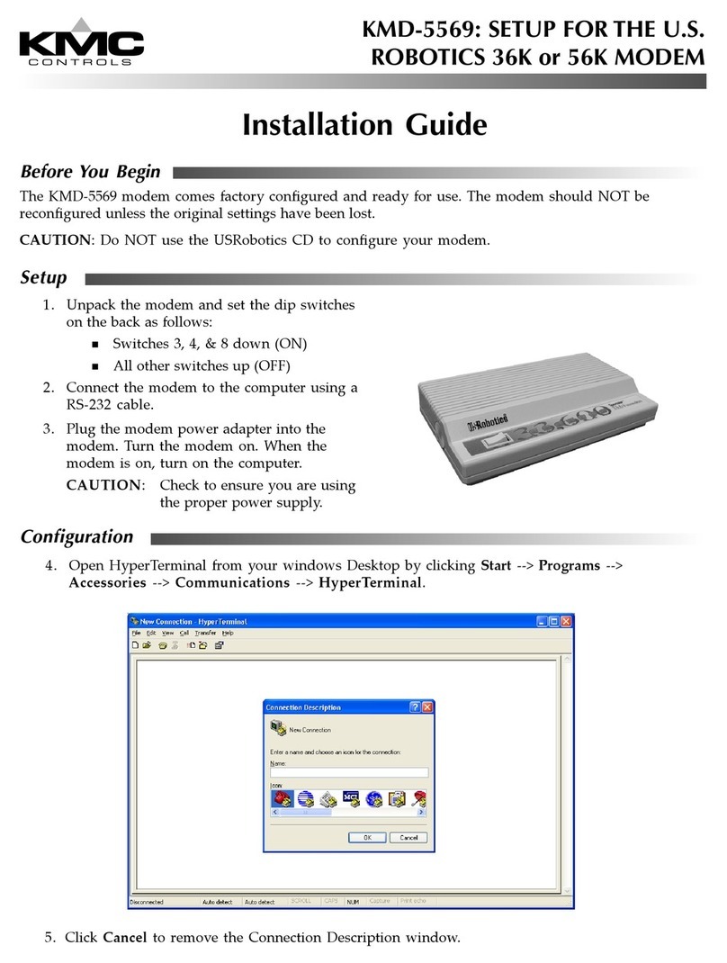 KMC Controls KMD-5569 User manual