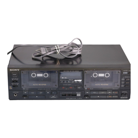 Sony TC-WR750 User manual Sony TC-WR750 User manual