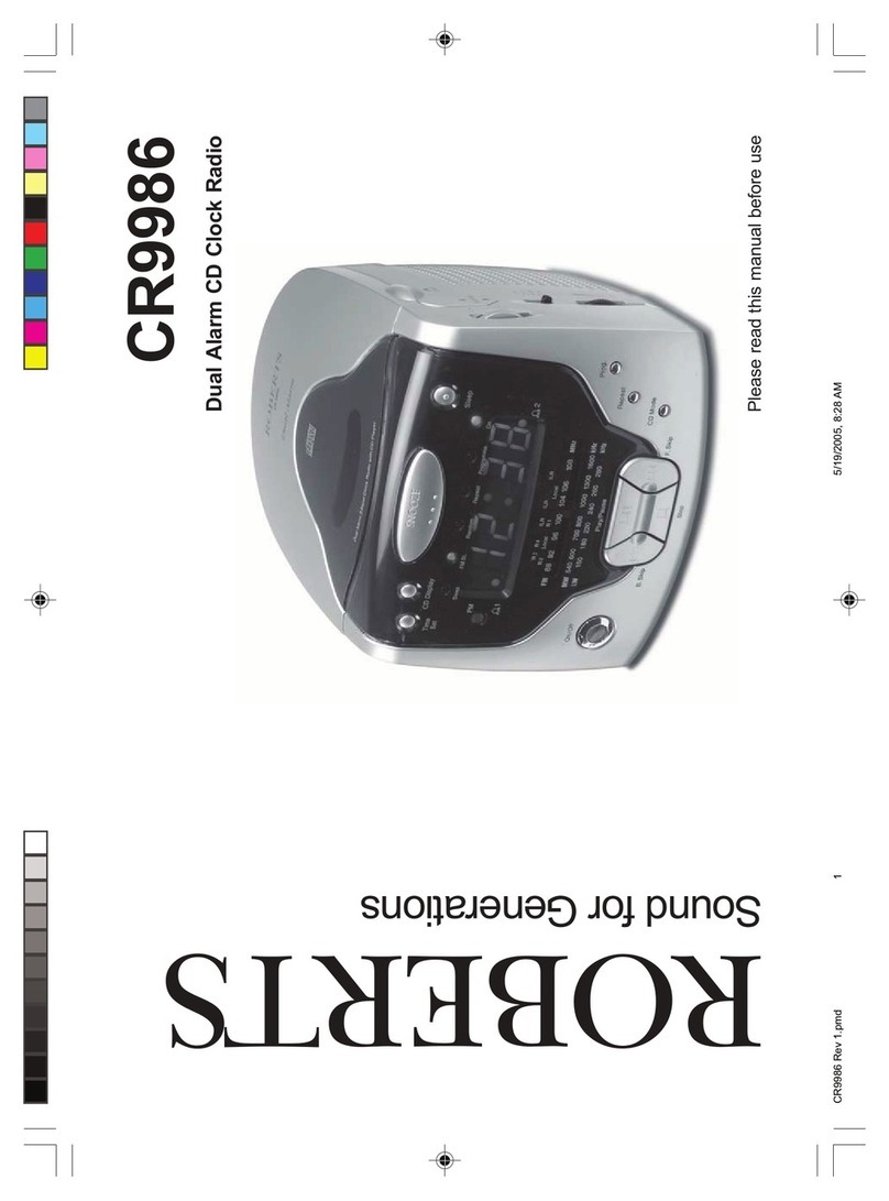 Roberts CR9986 User manual