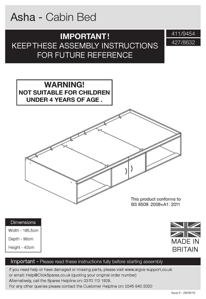 Argos Asha Assembly instructions Argos Asha Assembly instructions