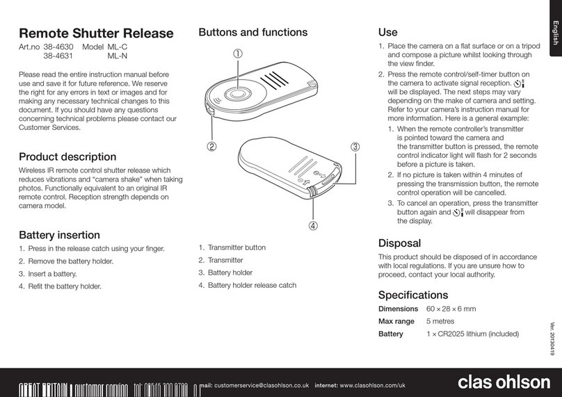 Clas Ohlson ML-C instruction manual